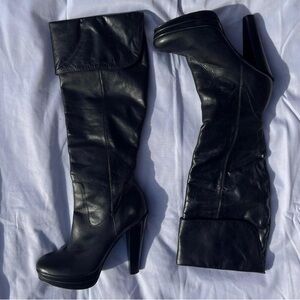 Carlos Santana Black Heeled Boots